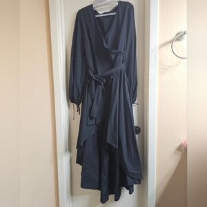 Elegant Black Wrap Dress